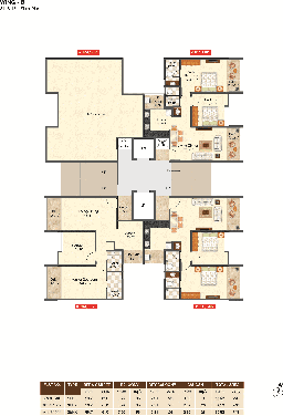 Wing - B Floor plans 3
